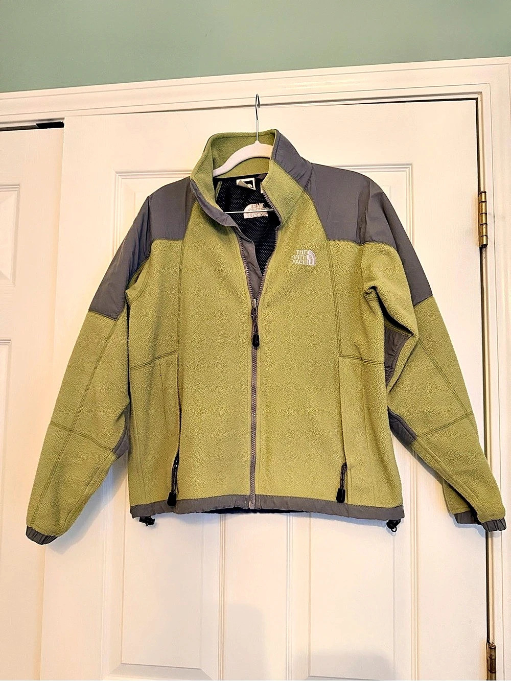 The North Face Denali Fleece Jacket Green & Gray Small